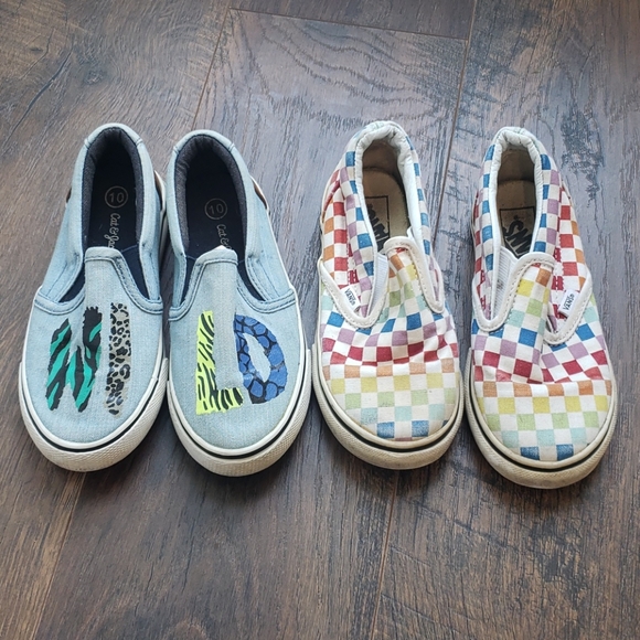 cat vans slip on